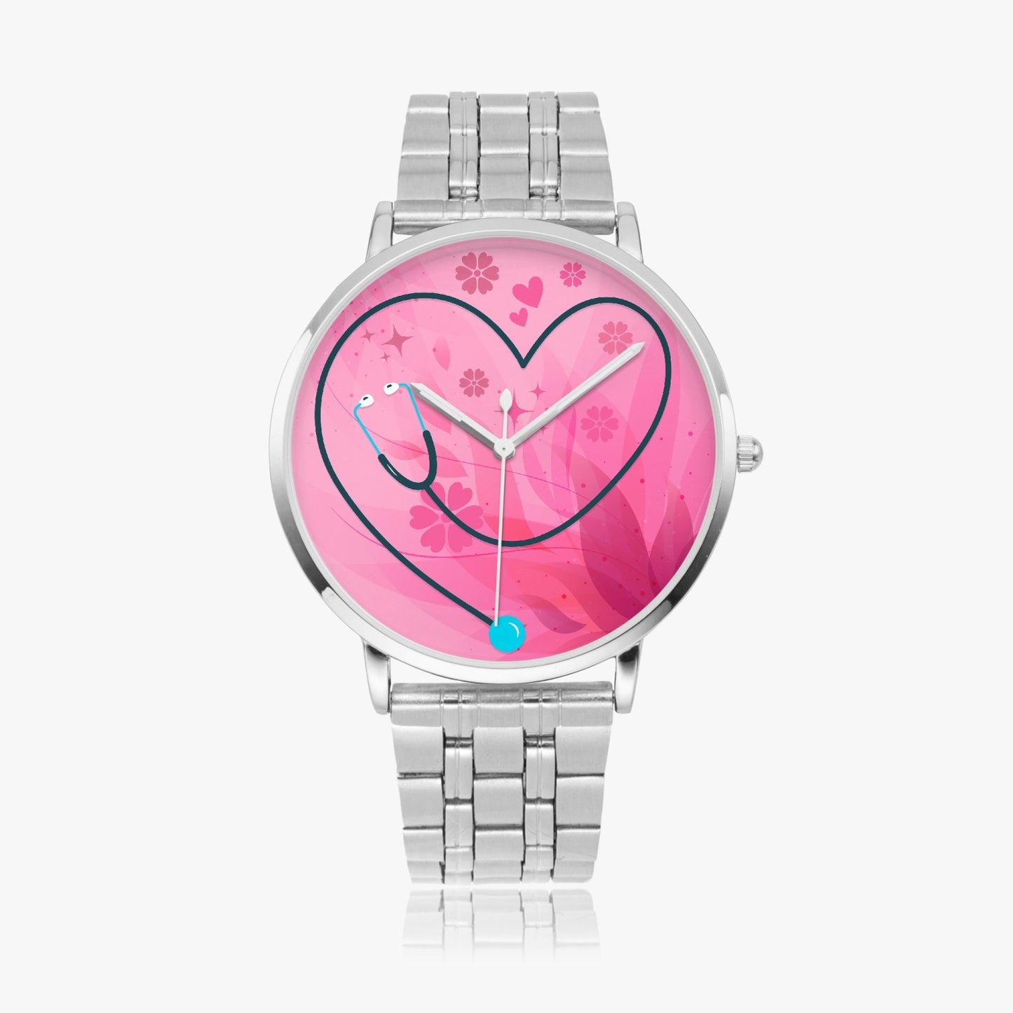 Medical Professional Quartz watch With Steel or Leather Band