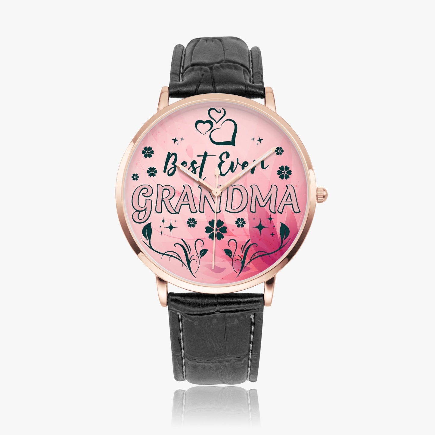 Grandma Best Ever - Quartz Watch With Leather Band