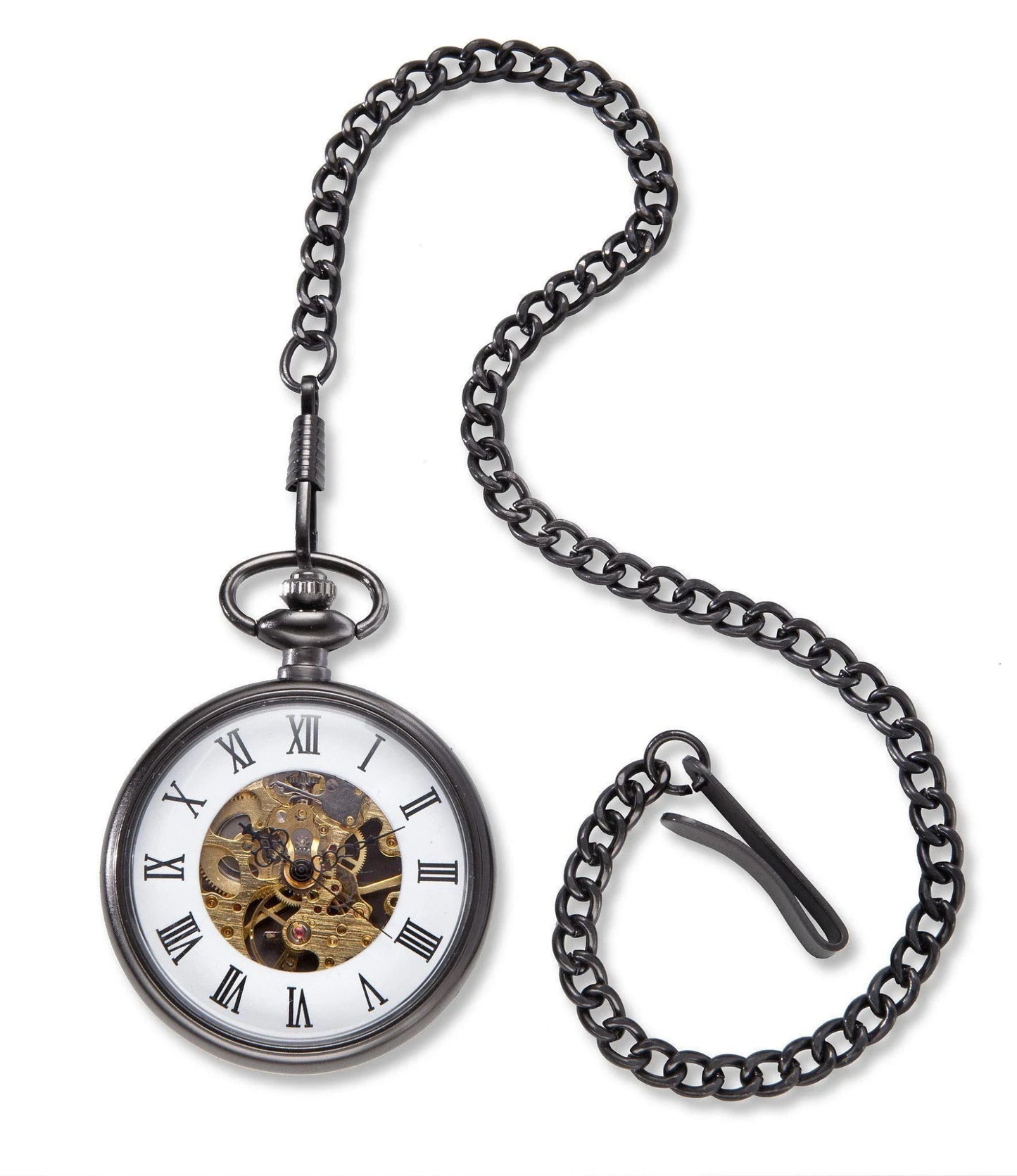 To My Husband Open Face Pocket Watch