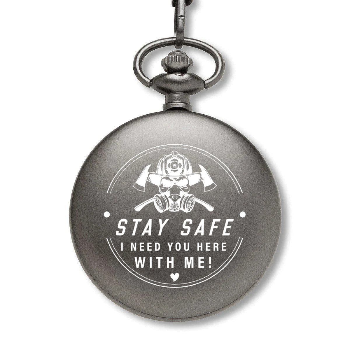 Stay Safe Firefighter Pocket Watch