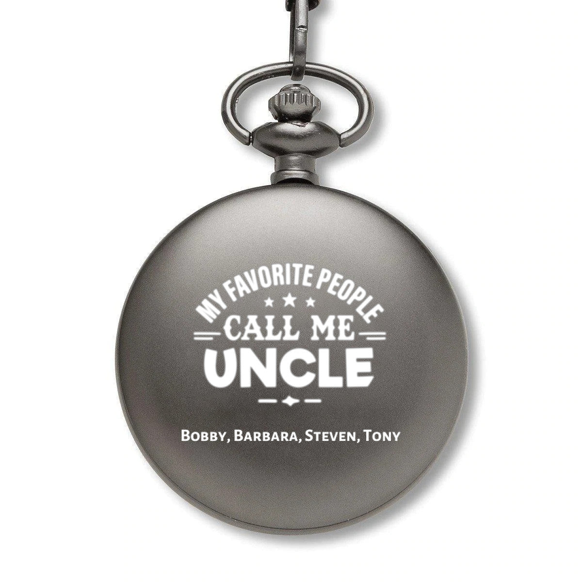 Best Uncle Open Face Pocket Watch